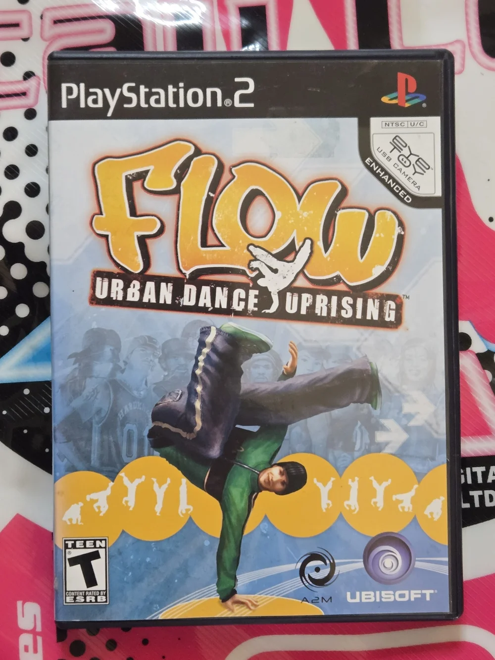2003 Konami Ps1/Ps2 Dance Dance Revolution Dance Pad, Includes Flow ps2 Game